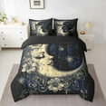 thumbnail image 2 of Manfei Bohemian Moon Bedding Comforter Set 7-Piece for Teens Adults,Starry Sky King Bedding Sets,Chic Floral Flowers Ultra Soft Bed Sheets,Super Cozy Room Decor,Reversible, 2 of 8