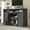Dark Grey, variant on Merluxy Farmhouse TV Stand,Entertainment Center with Sliding Barn Door,Rustic Media Console,Dark Grey
