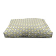 thumbnail image 4 of Ikat Pet House, Repeating Ikat Shapes Tied into Bundles Old Form of Textile Historical Tribal, Outdoor & Indoor Portable Dog Kennel with Pillow and Cover, 5 Sizes, Grey White Yellow, by Ambesonne, 4 of 5