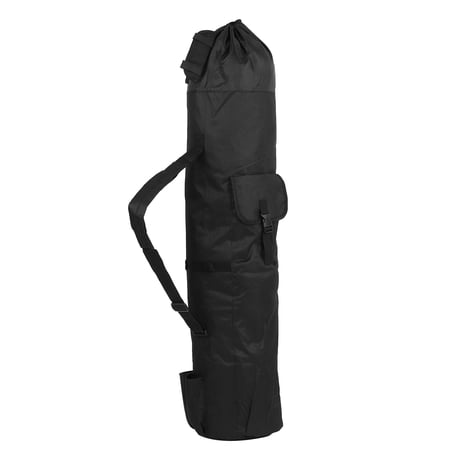 M Buder Portable Multifunction Fishing Rod Bag Case Foldable Tackle Tool Storage Bucket Tube Durable Carrier for Outdoor Angling Adventures Black Color 14.17 inches / 36 cm Length