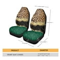 thumbnail image 5 of Xoenoiee Brown Leopard Marble Texture Print Car Seat Covers Full Set of 2 Vehicle Front Seats Covers Washable Car Accessories Bucket Seat Cover Car Front Seat Covers, 5 of 6