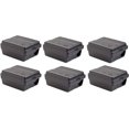 thumbnail image 2 of Outdoor Rat Station, Set of 6, Lockable Tamper-Resistant Bait Station, Vertical or Horizontal Mount, Black, 8.5" x 7" x 5", 2 of 6