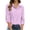 Light Pink, variant on Long Sleeve Shirts for Women 2026 Spring Linen Roll Up Sleeve Button Lapel Collar Dressy Casual Office Work Blouse Tops