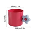 thumbnail image 3 of Vaso de cepillo de dientes de plástico con diseño colorido, vaso de lavado redondo de 13.2 cm para baño, contiene artículos de aseo, compacto y ligero., 3 of 6