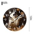 thumbnail image 2 of 12 Inch Wall Clock Battery Operated Silent Clock Decorative for Office, Kitchen, Outdoor, Living Room，Funny Siberian Husky Dog Design, 2 of 4