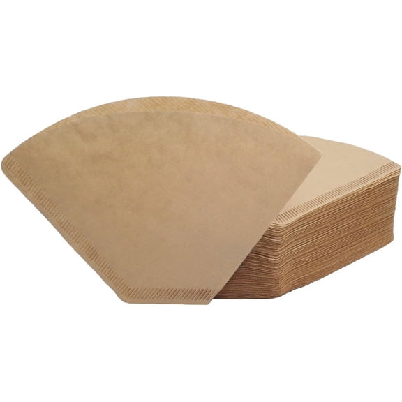 #4 Cone Coffee Filters 8-12 Cup, 200 Count Unbleached Natural Disposable Paper, No Blowout Coffee Filter for Pour Over and Drip Coffee Maker