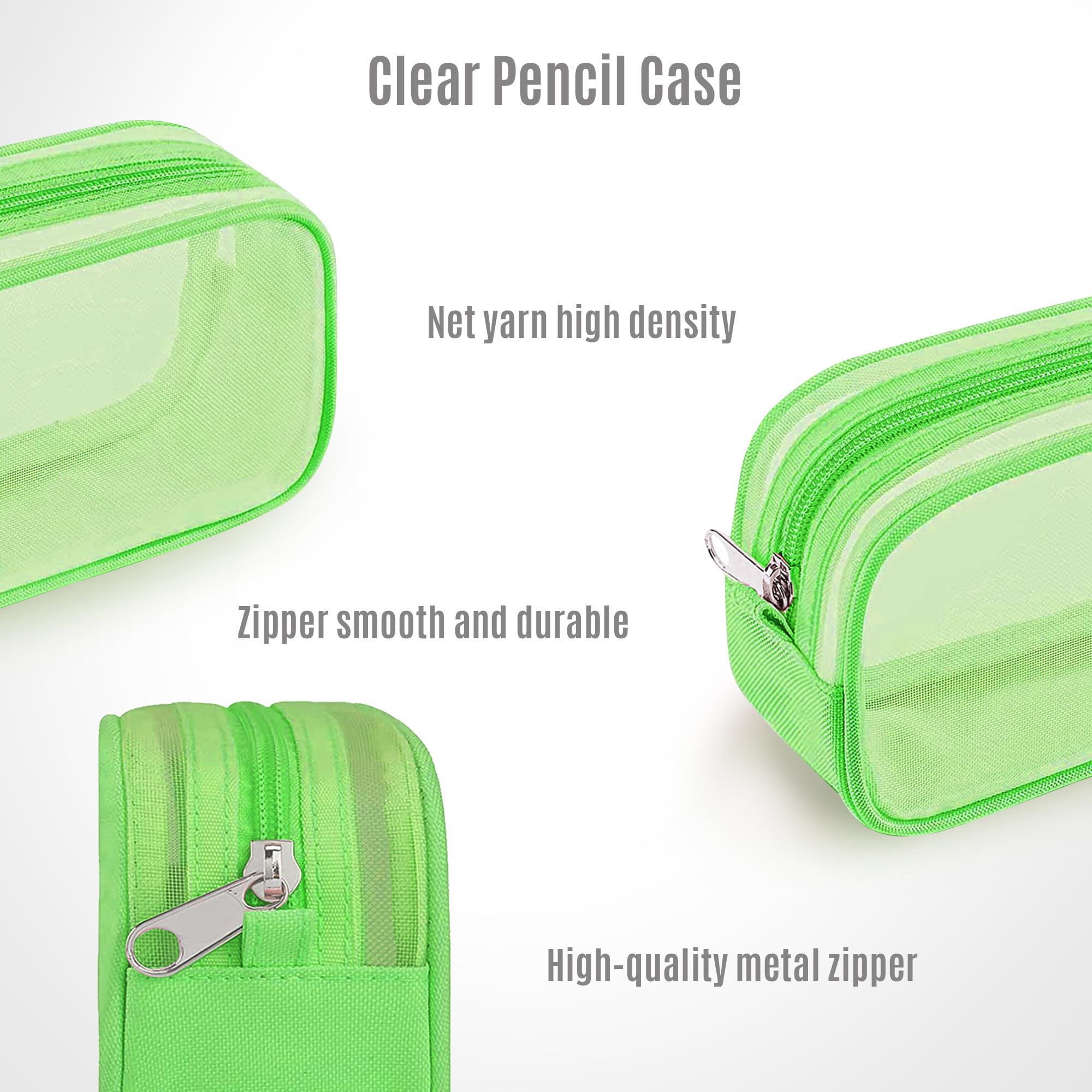 SOOCUTE Green Pencil Case Boys Cute School Supply Organizer Cool