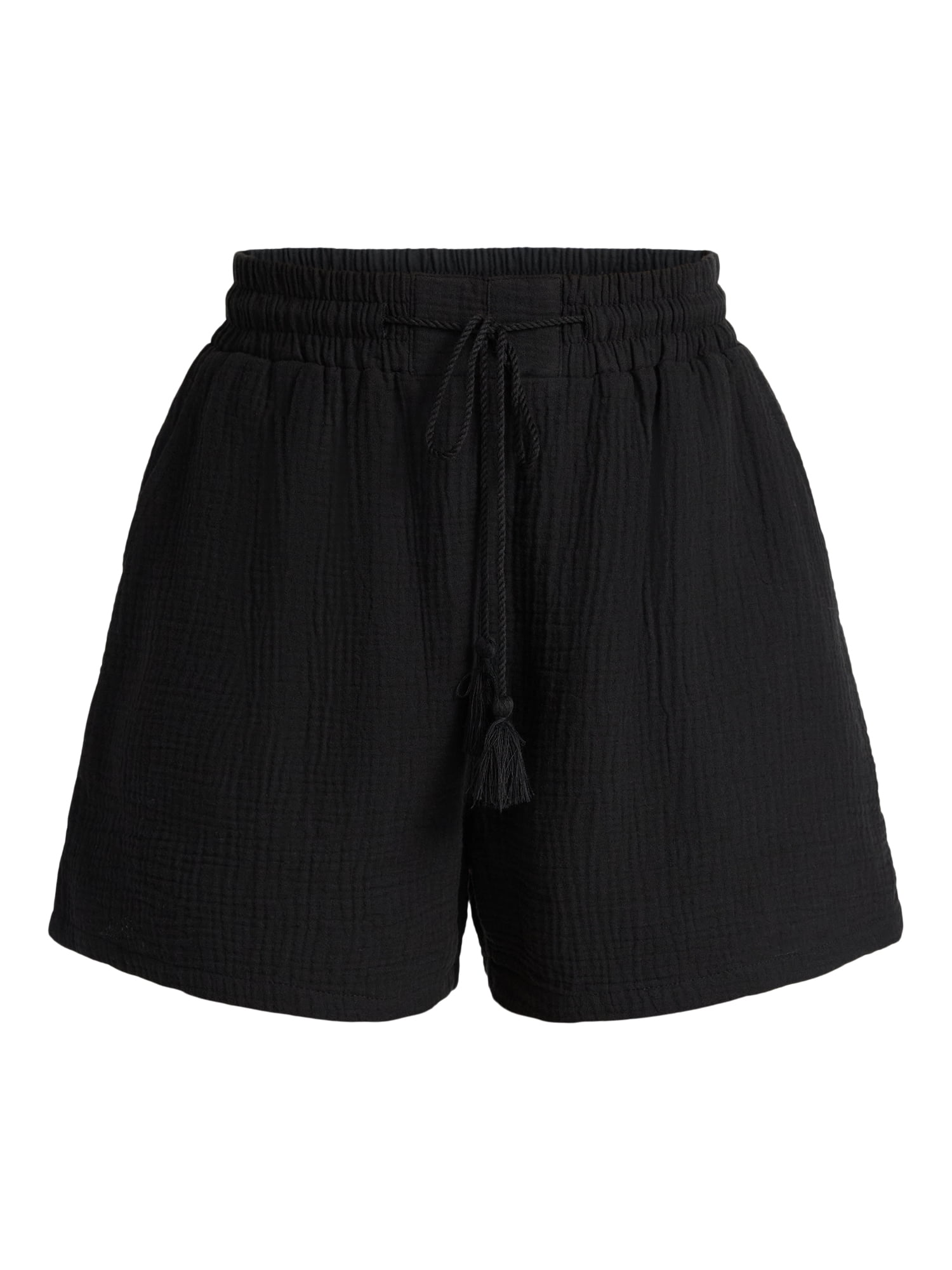 Time and Tru Women's and Women's Plus Woven Short Coverup, Sizes XS - 3X