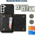 thumbnail image 5 of for Samsung Galaxy S22 Plus (Not S22) Crossbody Wallet Case for Women, Bling Glitter PU Leather Phone Case with RFID Blocking Card Holder Cover for Samsung Galaxy S22 Plus SZ Black, 5 of 18
