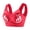 #2_Red, variant on Cleaning Sports Bras For Women One Piece Bow Tie Bra 18 Hour Full-Coverage Brassiere Seamless Front Closure Bralettes Closure Wireless Support Push-Up Underwear Training Yoga Bra