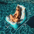 thumbnail image 3 of Big Joe Captain's Float No Inflation Needed Pool Lounger, Banana Pop Double Sided Mesh, Quick Draining Fabric, 3 feet, 3 of 8