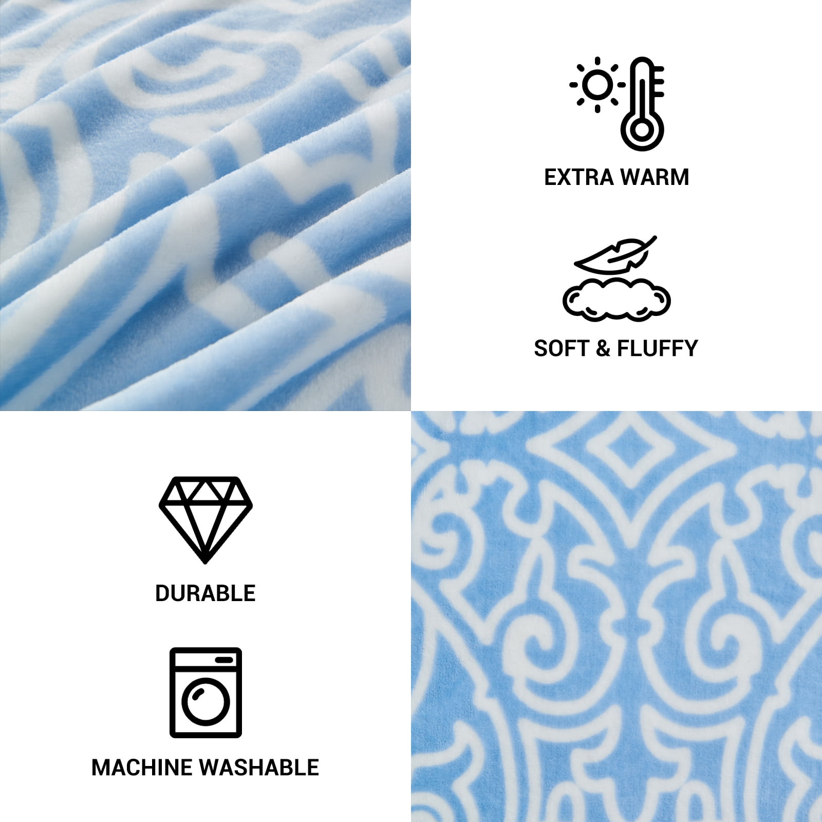 Gogreen Cozy Blanket Printed Blanket Twin Blanket - 300 GSM Fleece Blanket Twin Size Blanket for Home Decoration, Ultra Soft Blanket Microfiber Twin Blanket (Twin - 60" x 80")