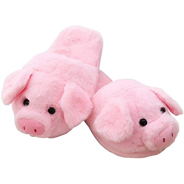 Polaris-Sal - Pink Pig Slippers Winter Warm Animal Slippers Women - Walmart.com - Walmart.com