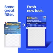 Filtrete 20x20x1 HVAC Furnace Air Filter, MPR 1900 MERV 13, Allergens Bacteria, Viruses & Air Pollutants, 2 Pack