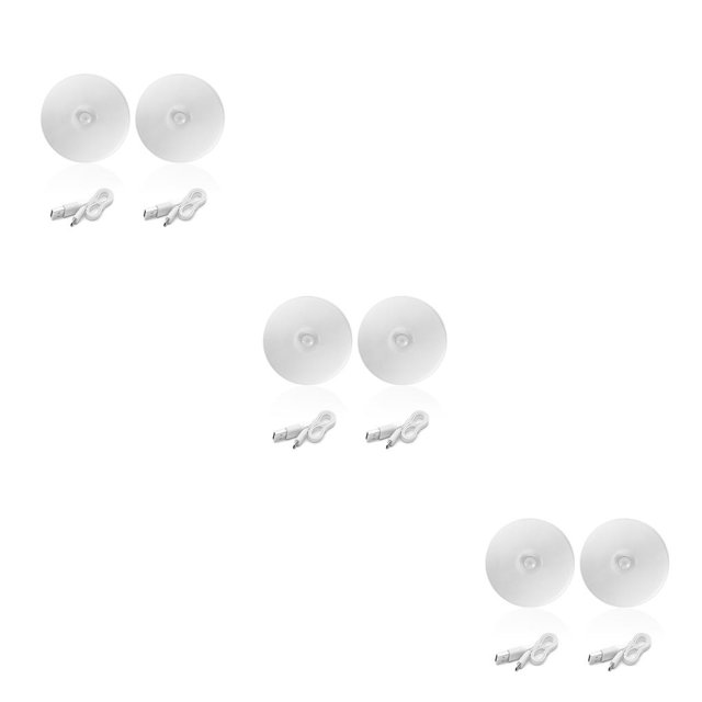 Naiovety Paquete de 2 luces nocturnas Cuerpo de inducción Sensor de movimiento Gabinete Lámpara LED Escalera de emergencia Iluminación No.02 3Conjunto