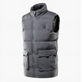thumbnail image 6 of Fesfesfes Men and Women Outdoor Warm Bottom Vest Heating Vest For Riding Skiing Charging Heated Coat With Pocket, 6 of 7