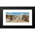 thumbnail image 2 of Salvador Sánchez Barbudo 14x8 Black Modern Framed Museum Art Print Titled - The Game of Gunpowder (C. 1900), 2 of 5