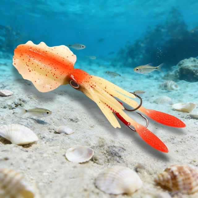 Decoration Squid Trap Luminous Soft Rigged 15cm 55 6g Trolling Suitable For Grouper Sea And Mackerel (8 Styles)
