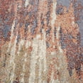 thumbnail image 4 of 10' Rust Abstract Power Loom Runner Rug, 4 of 9