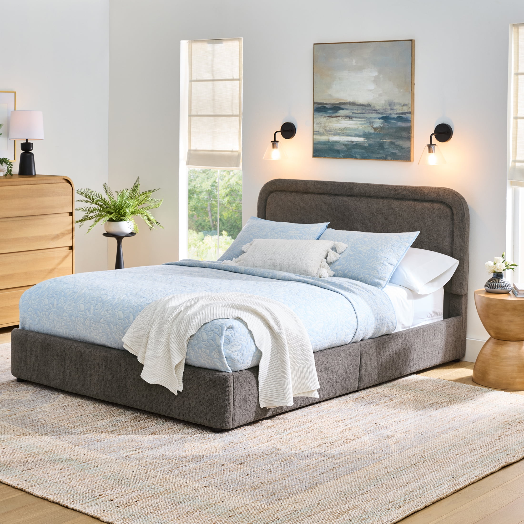 Better Homes & Gardens Juliet Queen Platform Bed, Gray