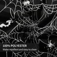 thumbnail image 6 of Halloween Tablecloth Square 60 x 60 Inch Black White Bats Spider Web Table Cloth Polyester Fabric Farmhouse Halloween Holiday Black Table Cover for Home Party Picnic Indoor Outdoor Decor, 6 of 6