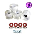 thumbnail image 4 of 4 ruedas de patineta luminosas LED 78A que brillan en la noche, longboard de 60 x 45 mm blanco, 4 of 8