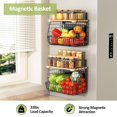 thumbnail image 2 of Estante magnética GGIU de 2 piezas con tapa de madera para refrigerador, 2 of 8