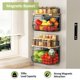 thumbnail image 2 of Estante magnética GGIU de 2 piezas con tapa de madera para refrigerador, 2 of 8