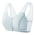 thumbnail image 2 of Censtreet Women's Front Closure Bras Wireless Posture Full Coverage Lace Cotton Bra, 2 of 8