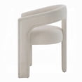 thumbnail image 4 of Gamo Set of 2 Side Dining Chair-Rounded Back-Modern White Chenille, 4 of 6