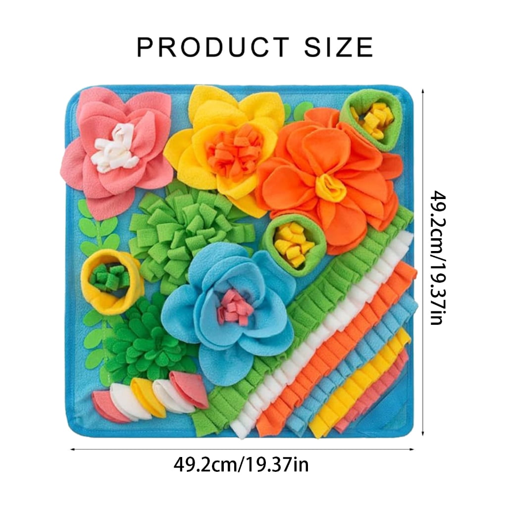 Geemin Interaction Dog Sniffing Pad for Mental Stimulation and Enrichment Washable Dog Snuffle Mat for Various Size Breeds