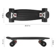 thumbnail image 2 of Skateboard Cruiser Complete - 27 inch Skateboards with LED Light Up Wheels with All-in-one T-Tool for Beginners Black, 2 of 7