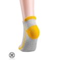thumbnail image 5 of Luxtrada 4 Pairs Mens Low Cut Ankle Athletic Socks Polyester Mesh Cushioned Running Ventilation Sports Tab Socks (Grey), 5 of 6