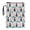 Multi-color Bunny Silhouette Pattern, variant on HELLHERO Notebook Wraps with Decorative Design Polyester Zipper Book Cover Carrying Case for Journal Waterproof Textbooks Paperbacks Bag