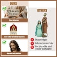thumbnail image 4 of Clearance! Easter Jesus Resin Desk Companion Figurine, Handmade Sitting Jesus Christ Statue with "I Am with You Always", Unique Spiritual Religious Decorative Easter Gift for Car Home Office Decor, 4 of 11