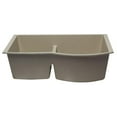 thumbnail image 4 of Pemberly Row Biscuit 33" Double Bowl Undermount Granite Composite Kitchen Sink, 4 of 9