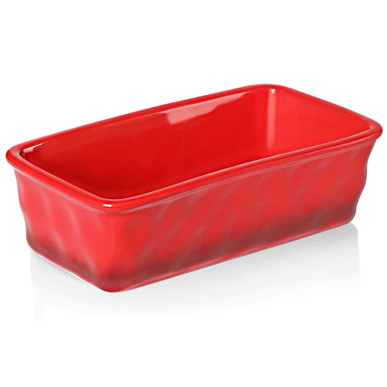 HAOTOP Porcelain Nonstick Baking Bread Loaf Pan 8.5 x 5 Inch,Red