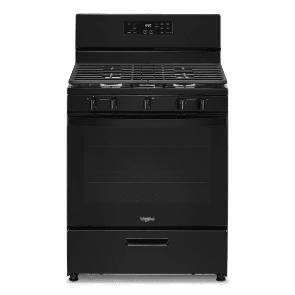 WHIRLPOOL WFG505M0MB 30" Black Free Standing Gas Range Black