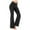 Black, variant on Luxalzxs Flare Leggings for Women Crossover High Waisted Bootcut Yoga Pants with Pockets Tummy Control Bell Bottom Leggings Workout Pants