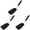 X-Black 3PCS, variant on U‌YUH 600°F Heat-Resistant Silicone Spatula Non-Scratch Flexible Turner with Ergonomic Grip | Grill, Pan-Fry, Bake Burgers/Pancakes/Stir-Fry (Dishwasher-Safe)‌
