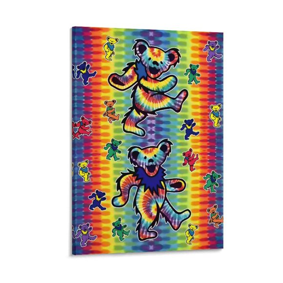 Osos Bailarines Cuadro decorativo colgante - Arte de pared - Póster enmarcado - Decoración de pared - Regalos para familia, amigos y aficionados 40*60 cm