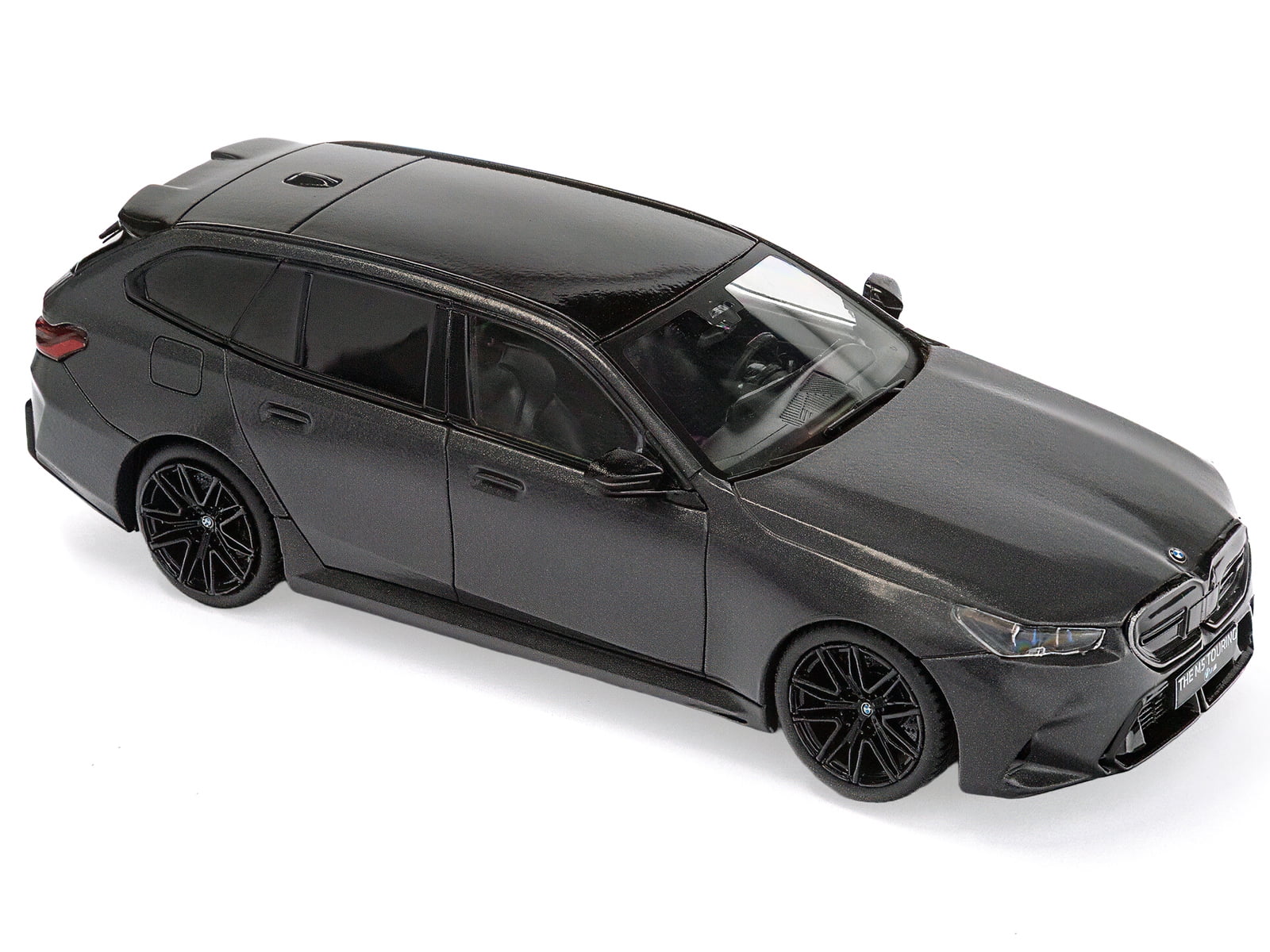 2024 BMW M5 Touring Frozen Deep Gray Metallic with Black Top 1/43 Diecast Model Car by Solido