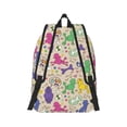 thumbnail image 3 of Balery Colorful Poodle Dog Vintage Canvas Backpack for Men and Women - Large Capacity, Durable Travel Laptop Bag for School, Work, Hiking, and Outdoor Activities, 3 of 7