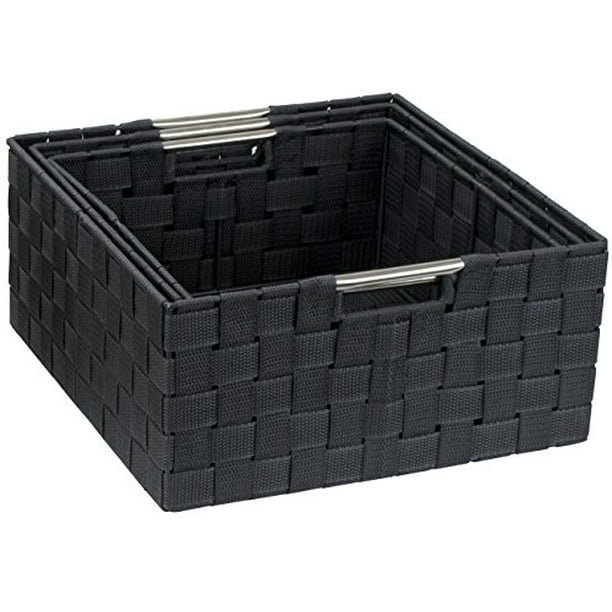 Sorbus Storage Box Woven Basket Bin Container Tote Cube Organizer Set