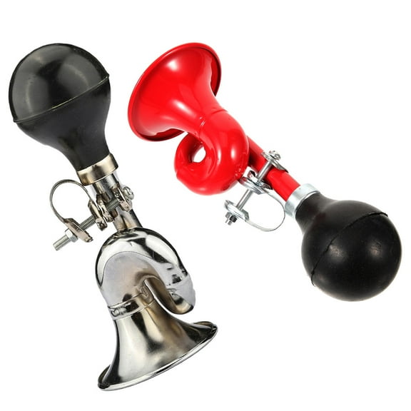 Milisten 2pcs Bike Bugle Horn Manual Air Horn Decorative Small Squeeze Horn Bike Handlebar Horn Accessory