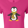 thumbnail image 4 of Inktastic Cute Penguin, Little Penguin, Penguin with Scarf Women's T-Shirt, 4 of 5