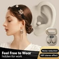 thumbnail image 3 of Invisible Mini Earbuds Wireless Bluetooth, Low Profile Micro Tiny Discreet Hidden Earbuds for Work, Small Headphones, Invisible Sleep Wireless Earphone IPX5 Waterproof for Small Ear Canals(Skin), 3 of 6