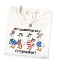 thumbnail image 2 of Firequacker Goose Patriotic Flag Funny Graphic Casual T-Shirt for Men and Women, 2 of 6