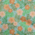thumbnail image 1 of oneOone Cotton Flex Teal Green Fabric Tropical Leaf Sewing Craft Projects Fabric Prints By Yard 40 Inch Wide, 1 of 4