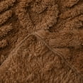 thumbnail image 4 of Hxshgdsn Womens Fuzzy Fleece Crochet Vest With Hooded Sleeveless Warm Soft Cardigan Brown Xl, 4 of 8
